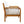 Outdoor Acacia Wood Club Chair with Handwoven Rope, Teak Finish