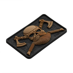 M-Tac Bearded Skull with Axes 3D PVC