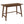 2 Piece Writing Desk Set With Chair - Brown