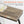 Console Table Narrow Long With Geometric Frame - Gray