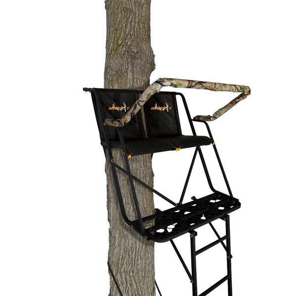 Muddy MLS1550B The Skybox 20 Foot 1 Person Hunting Tree Stand with Blind Kit