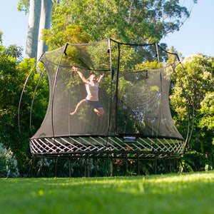 Springfree Trampoline Kids Outdoor Medium Oval 8 x 11' Trampoline with Enclosure - TRAPSKI