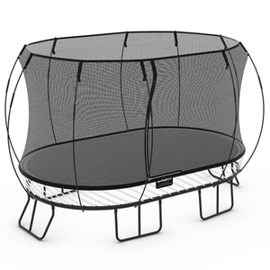 Springfree Trampoline Kids Outdoor Large Oval 8 x 13' Trampoline with Enclosure