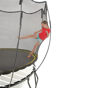 Springfree Large Square Backyard Trampoline With Enclosure and Hidden Frame, 11'