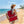 Ostrich The Deluxe 3N1 Lightweight Outdoor Beach Lounge Chair w/ Footrest, Red