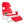 Ostrich The Deluxe 3N1 Lightweight Outdoor Beach Lounge Chair w/ Footrest, Red