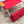 Ostrich The Deluxe 3N1 Lightweight Outdoor Beach Lounge Chair w/ Footrest, Red