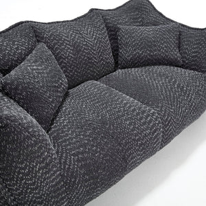 Comfortable Dual Beanbag Chair With High Resilience Foam Core For 2 People