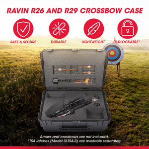 SKB iSeries Ravin R26 and R29 Heavy Duty Military Grade Crossbow Case, Black - TRAPSKI