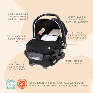 Baby Trend Ally Newborn Baby Infant Car Seat Travel System Cover, 2 Pack, Khaki