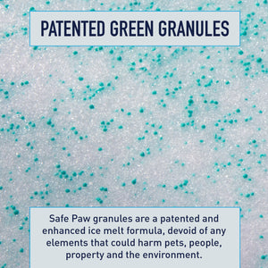 Safe Paw Pet Safe Ice Melt, 100% Salt and Chloride free with Traction Agent, Non-Toxic, Fast Acting, Lasts 3X Longer – 35 Lbs - TRAPSKI