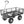 Gorilla Carts Steel Utility Cart Garden Beach Wagon, 800 Pound Capacity, Black