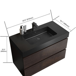 Alice Bathroom Vanity Wall Mounted With Sink