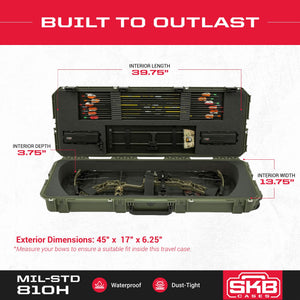 SKB Cases iSeries 4214 Hard Exterior Parallel Limb Bow Case, Green