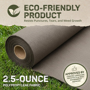 DeWitt 4 x 100 Feet Select Plus Polypropylene Landscape Fabric Home Weed Barrier