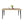 63-inch Modern Dining Table with Wooden Tabletop and Rust-Resistant Iron Legs