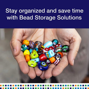 Elizabeth Ward Bead Storage Solutions 82 Piece Craft Supplies Organizer (2 Pack)
