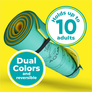 Aqua Lily Pad 18 Ft Long Water Mat Playground Floating Foam Pad for Lake & Pool