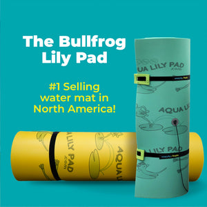 Aqua Lily Pad 15 Ft Bullfrog Water Playground Floating Foam Island, Green/Yellow - TRAPSKI