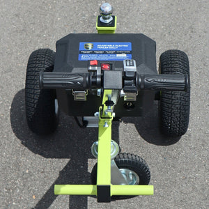 Tow Tuff TMD-35ETD8 Adjustable 3500 Lbs Capacity Electric Trailer Dolly, Green