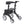Drive Medical Nitro Elite CF Carbon Fiber Rollator Walker Chair w/ Brake, Black