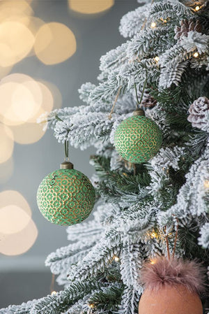 Christmas Ball Ornaments, Glass Decorative Hanging Ball Christmas Tree Ornaments For Holiday Party Decorations