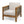 Outdoor 4 Seater Acacia Wood Chat Set With Wicker Accents And Cushions