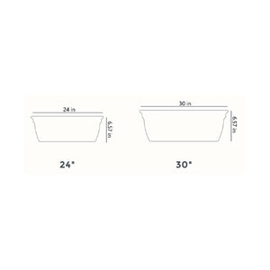 The HC Companies 24 Inch Eclipse Window Flower Box with Removable Saucer, White