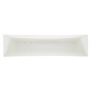 The HC Companies 30 Inch Eclipse Window Flower Box with Removable Saucer, White