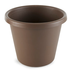 The HC Companies 12 Inch Indoor or Outdoor Classic Flower Pot Planter, Chocolate