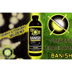 Supreme Growers BANISH Natural Mildew Pathogen Fungicide Concentrate, 2 Ounce - TRAPSKI