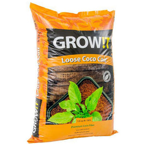 Hydrofarm GROW!T Coco Coconut Coir Fiber Garden Loose Growing Medium, 1.5 Cu Ft - TRAPSKI