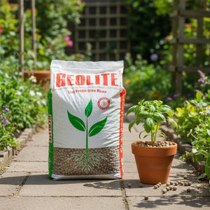 Geolite GMGC45L Gardening PH Neutral Draining Clay Pebbles, 45 Pound Bag, Gray