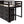 Loft Bed With Cabinet And Shelf