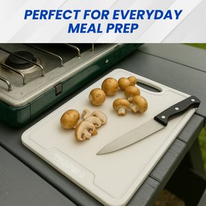 TRAPSKI Premium 1/2 Inch Thick HDPE Cutting Boards | Food-Grade Kitchen Prep Surface | Juice Grooves | Made in the USA - TRAPSKI