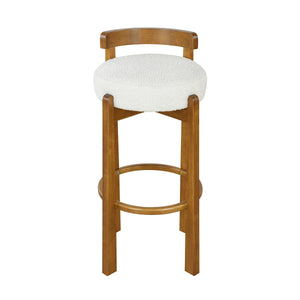 Elise Indoor Wooden Low Back Barstool