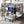 Full XL Over Twin Metal Bunk Bed with Folding Desk and Closet