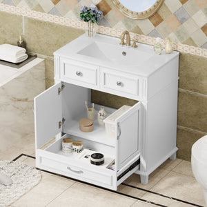 Bathroom Vanity With Sink And Storage Cabinet