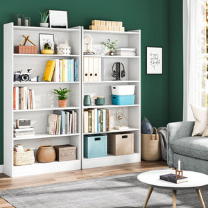 Library Bookshelf With Storage For Living Room