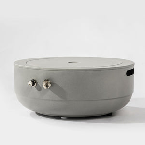 24' Propane Gas Fire Pit Bowl 50000 BTU - Steel Grey Outdoor Fire Pit