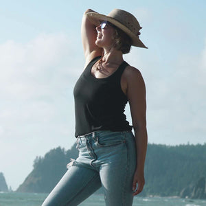 Microweight Women's Wool Racerback Tank Top - Woolverino