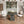 Square Dining Table For 4 With Thick Grain Top And Sturdy Pedestal Base - Gray