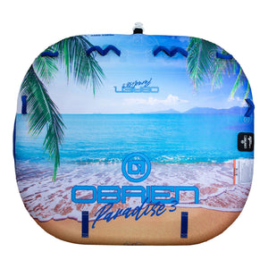 O'Brien Paradise 3 66 x 76 Inch 3 Person Towable Inflatable Deck Boat Inner Tube - TRAPSKI