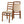 MECO Stakmore Shaker Ladderback Upholstered Seat Folding Chairs, Cherry (2 Pack)