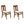 MECO Stakmore Urn Wood Upholstered Seat Folding Chair Set, Fruitwood (2 Pack)