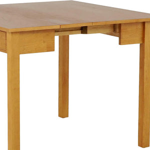MECO Stakmore Solid Wood Traditional Expanding Dining Table Console, Oak Frame