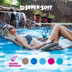 TRC Recreation Super Soft Adjustable Pool Lounger Recliner Float, Marina Blue