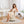 Barrel Chair, Built In Storage, 360° Swivel - Beige