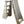 Confer Plastics Roll-Guard Adjustable A-Frame Pool Safety Ladder, Warm Gray