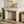 Entryway Table With 2 Hidden Handle Drawers For Entrance - Beige / Yellow